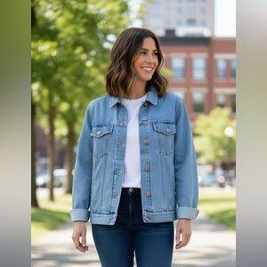 Vans Blue Jean Jacket Cropped Classic